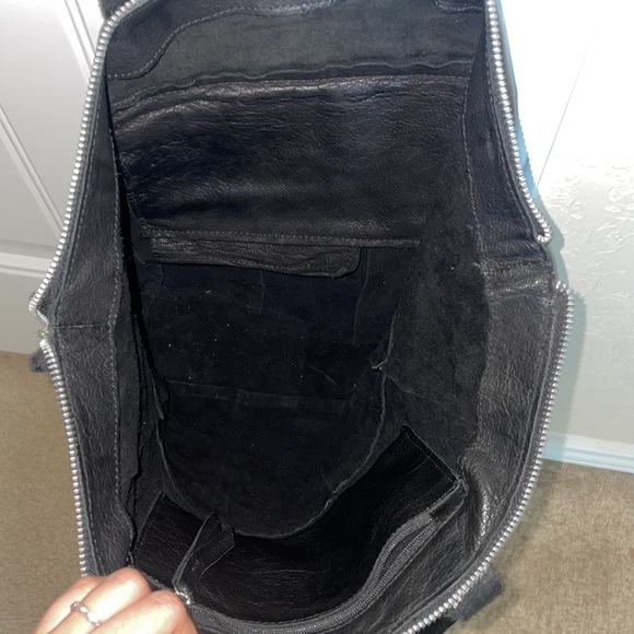 Real leather Black Tote - Picture 4 of 12
